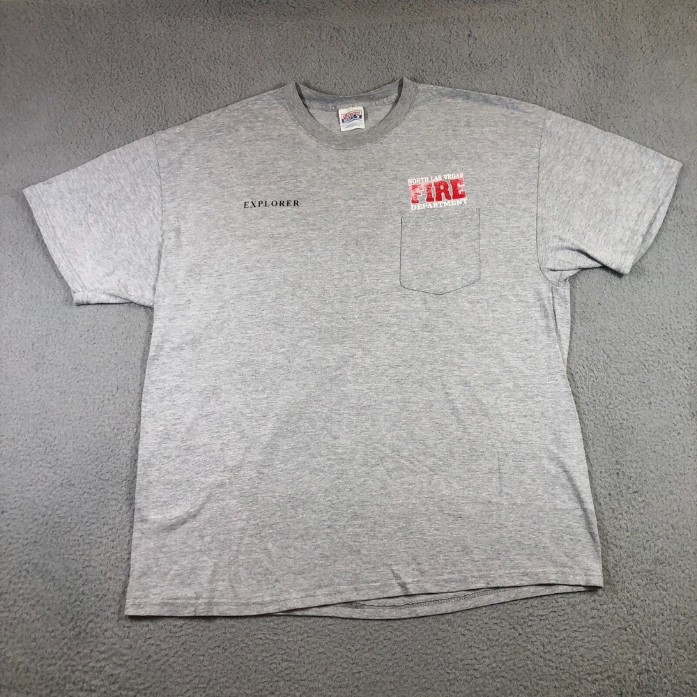 north las vegas fire department T shirt mens 2XL gray